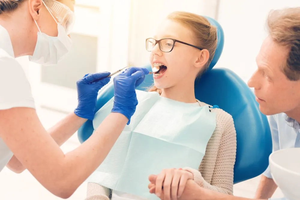Young Girl in a dental chair 